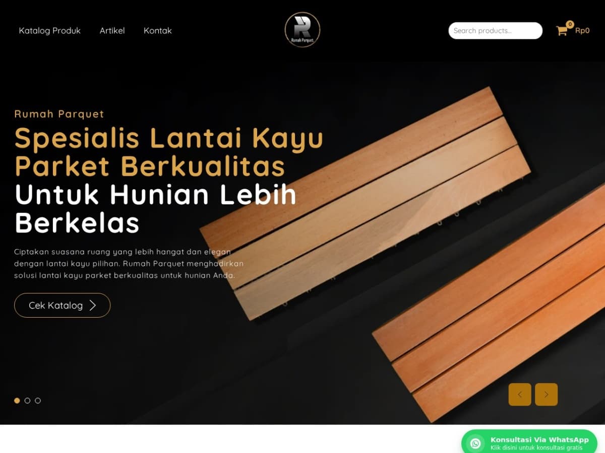 Rumah Parket — tampilan